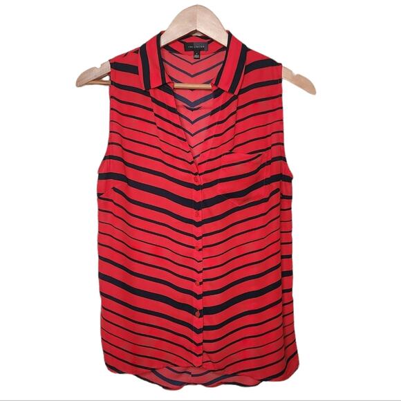 🌻3 for $18 Limited Red Striped Sleeveless Top - Picture 1 of 6